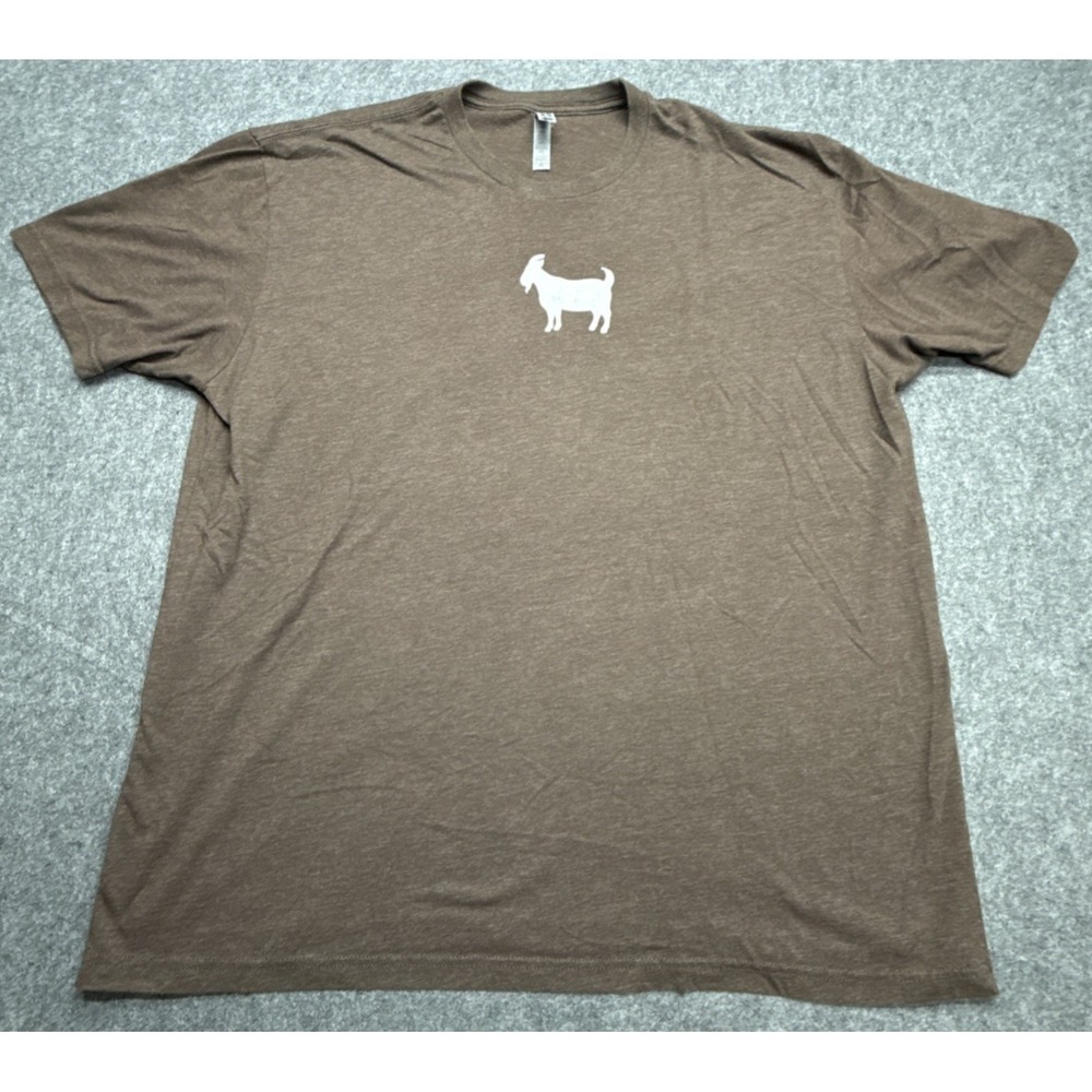 GOATED Golf Performance T-Shirt Mens Size 2XL Brown Short Sleeve